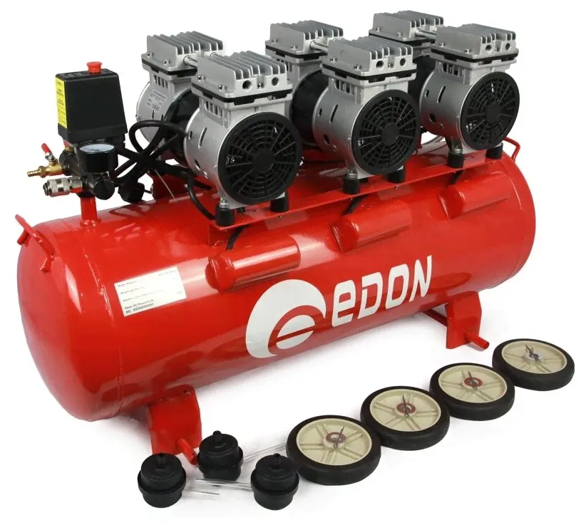 Компрессор безмасляный Edon NAC-100/2400X3, 100 л, 2.4 кВт-0