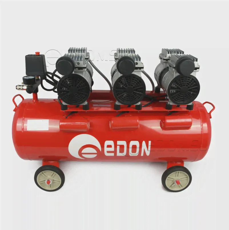 Компрессор безмасляный Edon NAC-1002400X3, 220В, 2.4 кВт, 480лмин, 8 бар, 100л, прямой привод, 6 цилиндров, манометр (art.: 3920bfea6ac2e)