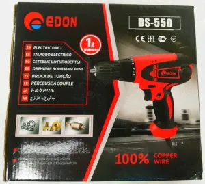 EDON Дрель-шуруповерт электрическая DS-550-0