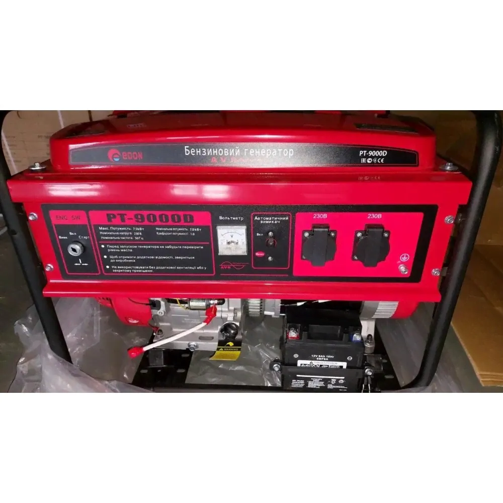 Бензиновый генератор Edon PT-9000D 7 кВт
