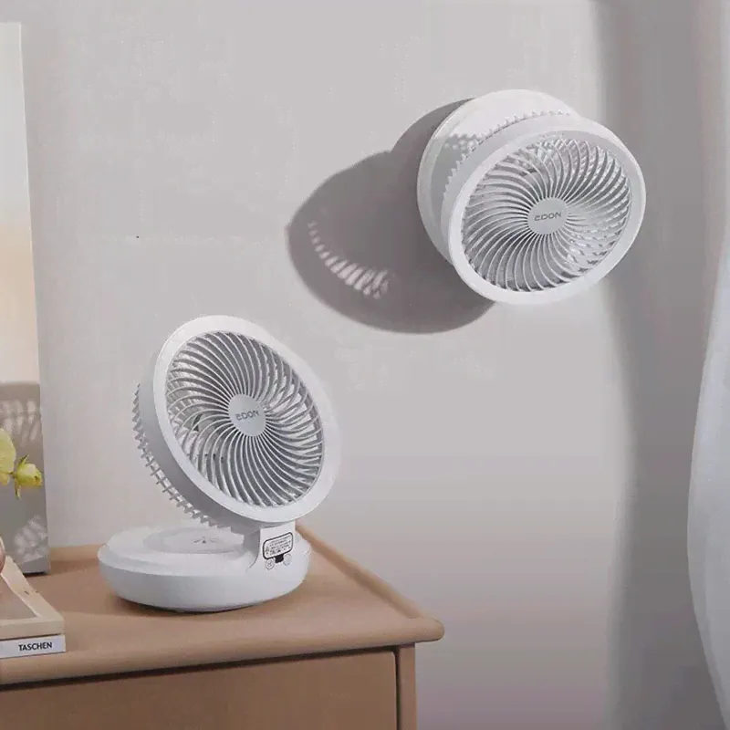 Подвесной Настольный вентилятор Xiaomi Edon E808, складной портативный Электрический вентилятор с вибрирующей головкой, зарядка через USB, 4 скорос... (art.: 3920b72d36b03)-0
