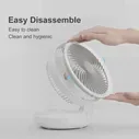 Подвесной Настольный вентилятор Xiaomi Edon E808, складной портативный Электрический вентилятор с вибрирующей головкой, зарядка через USB, 4 скорос... (art.: 3920b72d36b03)