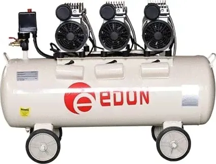 Бесшумный воздушный компрессор Edon ED550*3-100L с тремя головками | B07RKM8RSS